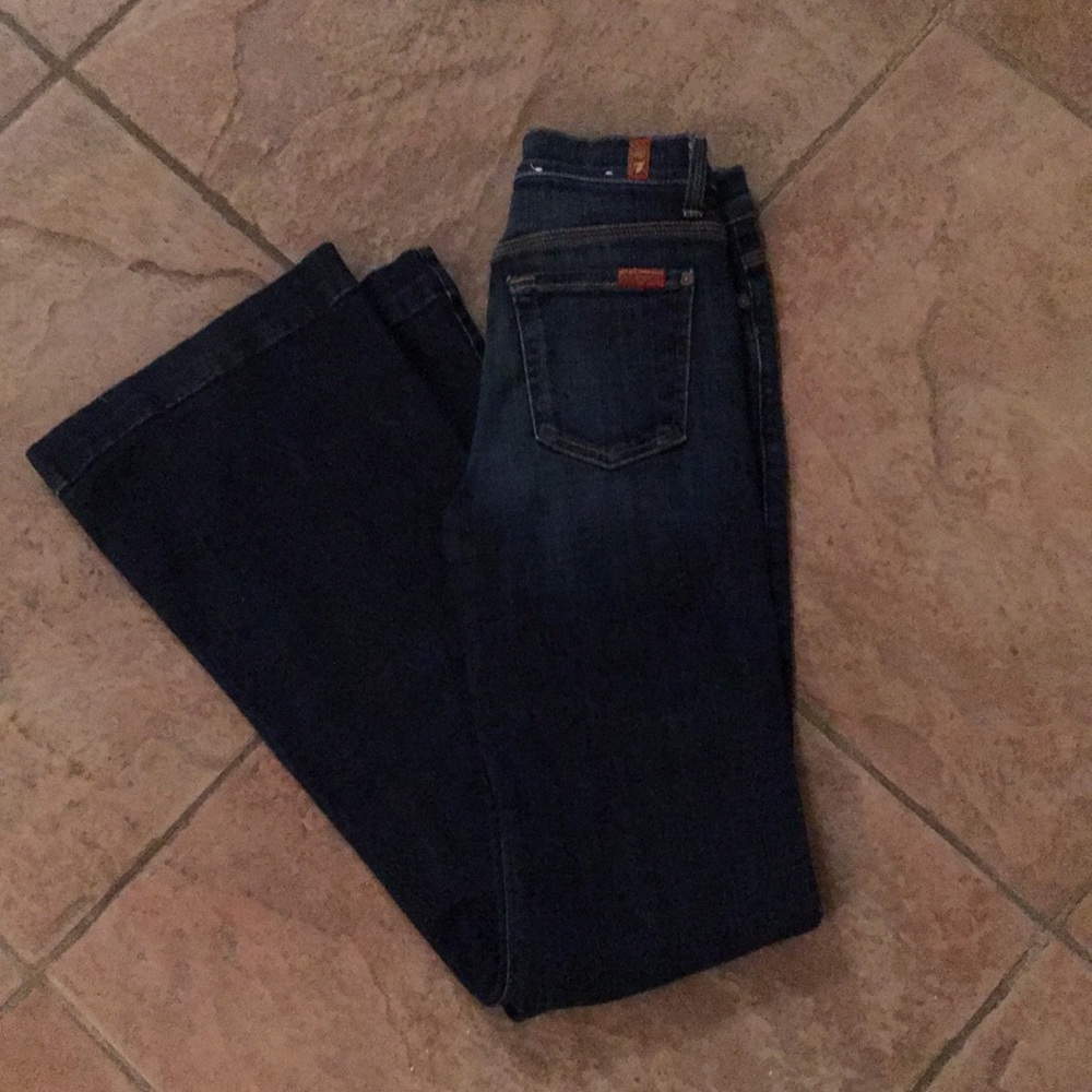 7 For All Mankind Ginger Flare Jeans Sz 25